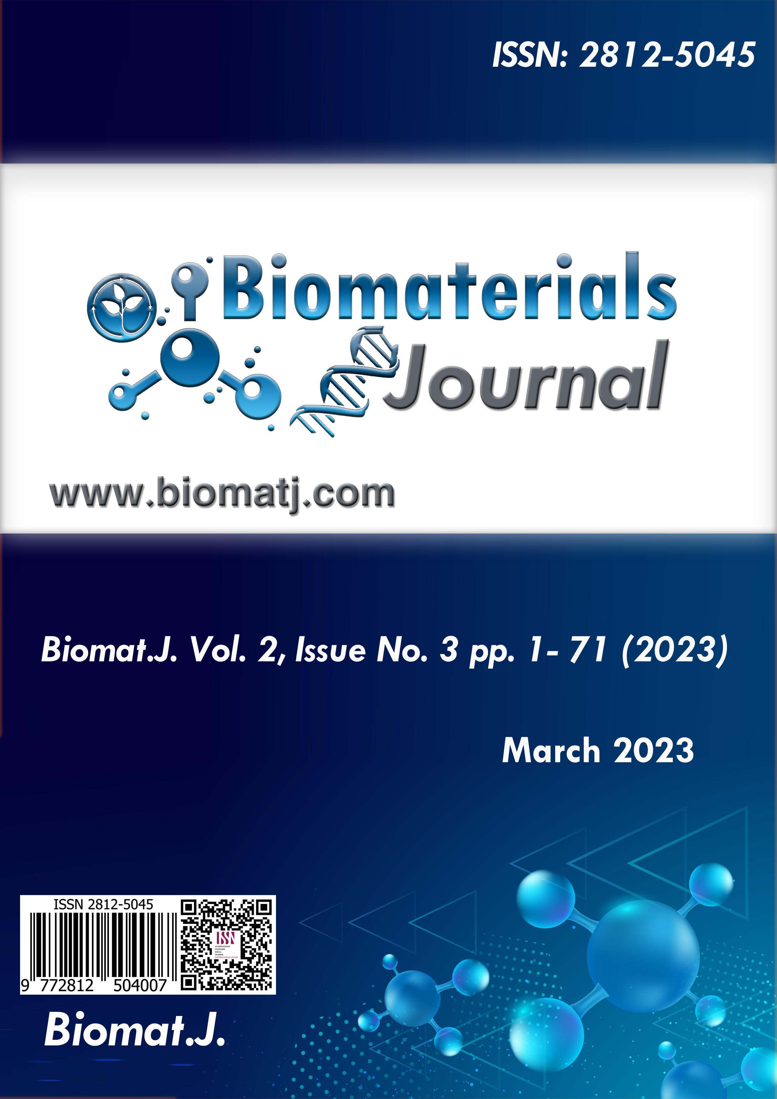 					View Vol. 2 No. 3 (2023): Biomaterials Journal
				