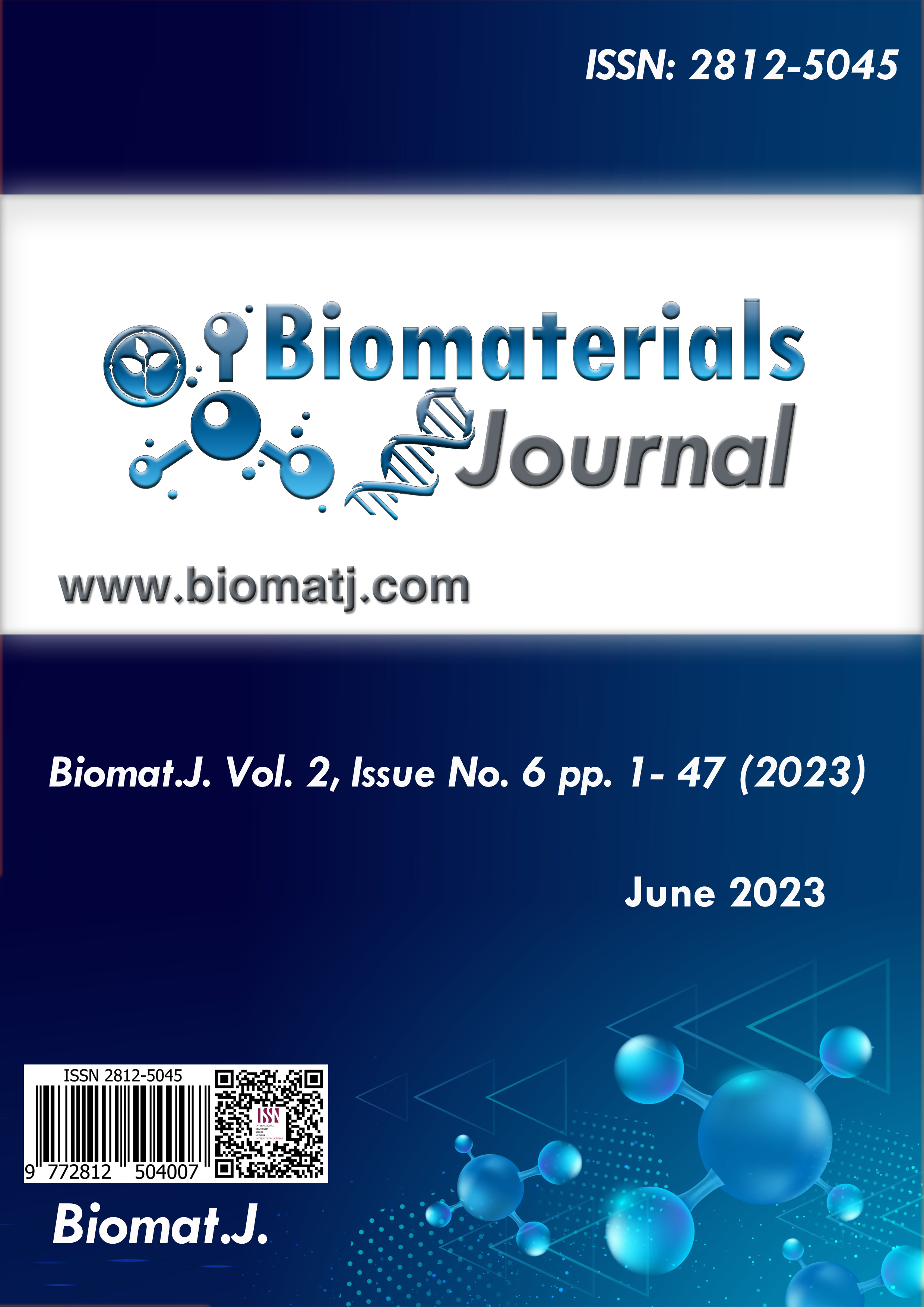 					View Vol. 2 No. 6 (2023): Biomaterials Journal
				